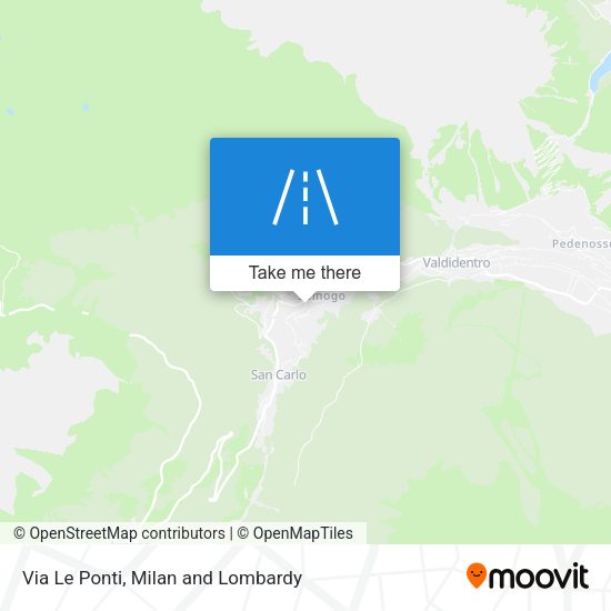 Via Le Ponti map