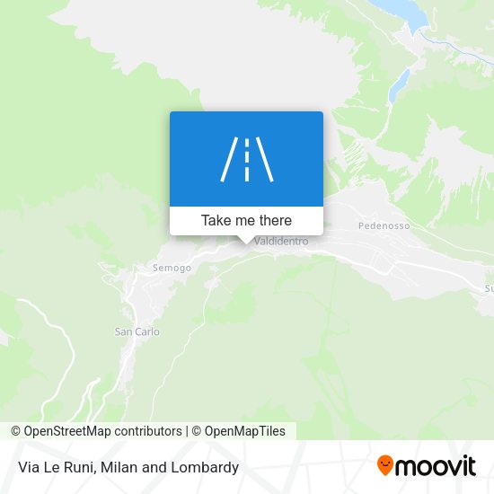 Via Le Runi map