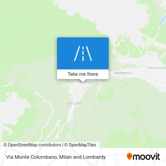 Via Monte Colombano map