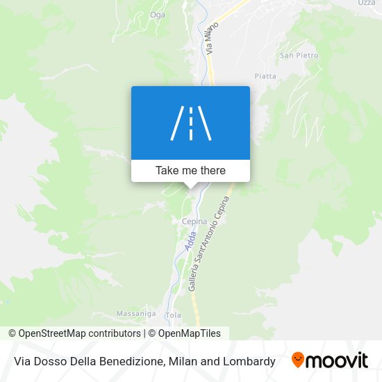 Via Dosso Della Benedizione map