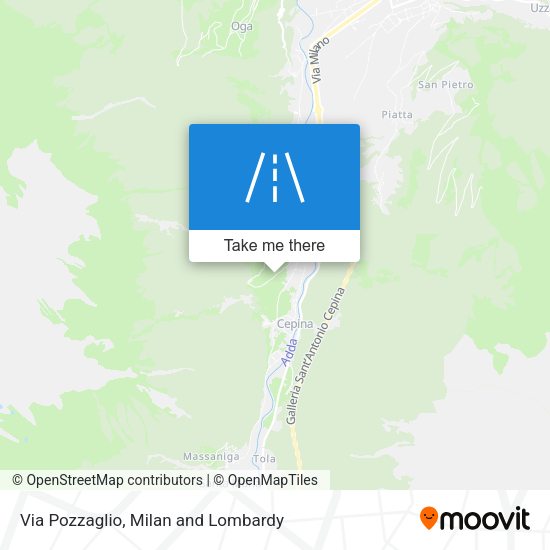 Via Pozzaglio map