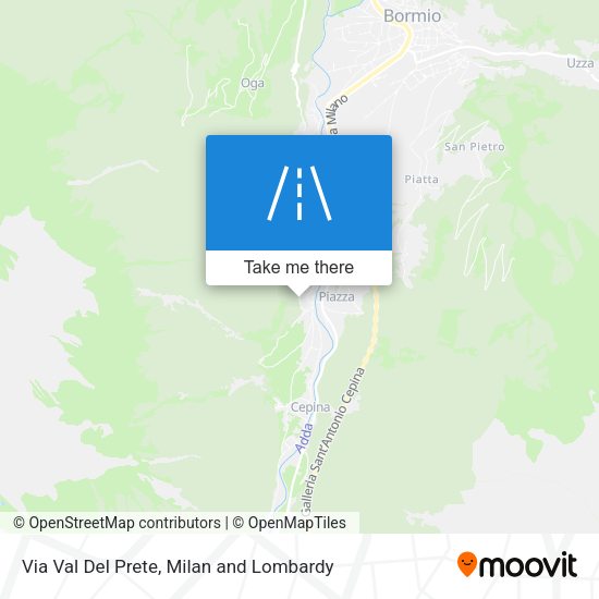 Via Val Del Prete map