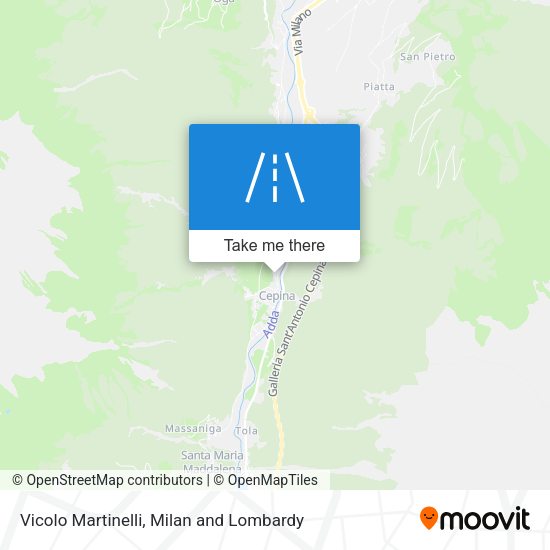 Vicolo Martinelli map