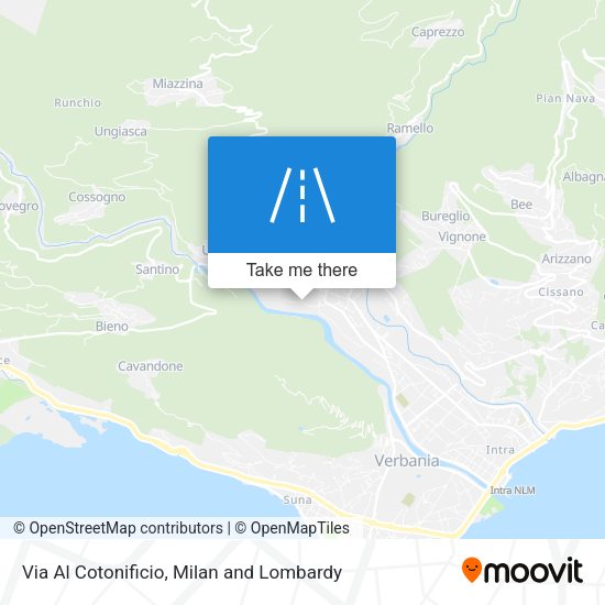 Via Al Cotonificio map