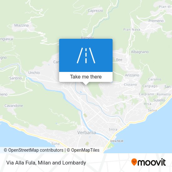 Via Alla Fula map