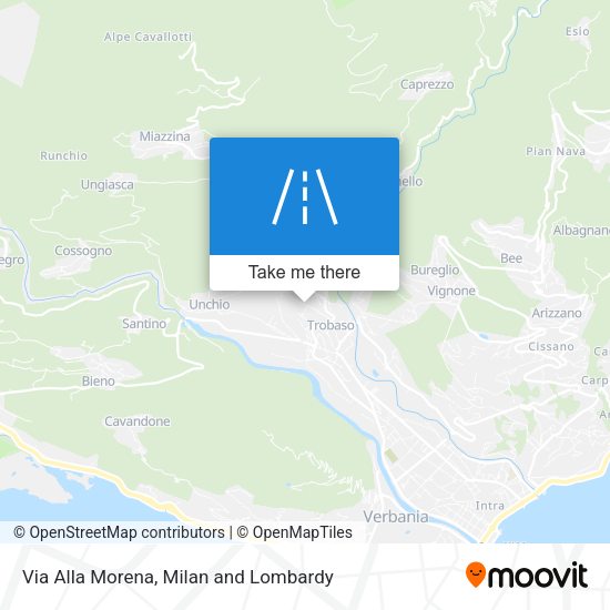 Via Alla Morena map