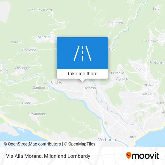 Via Alla Morena map