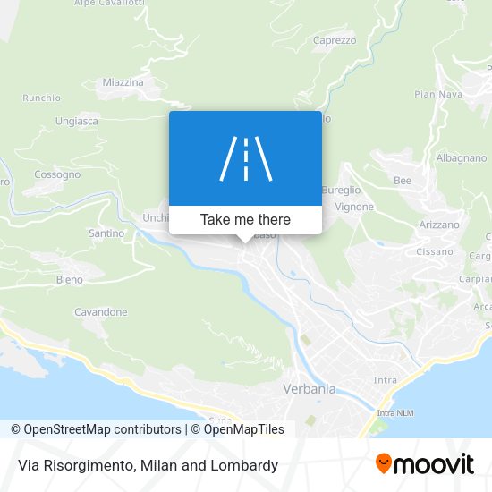 Via Risorgimento map