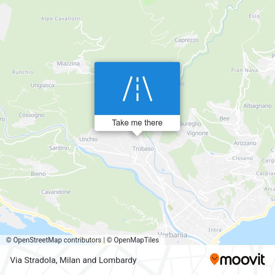 Via Stradola map