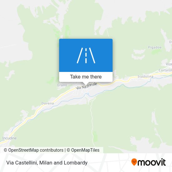 Via Castellini map