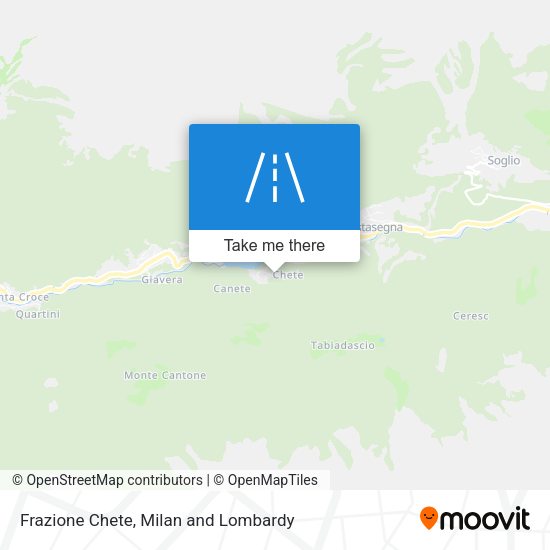 Frazione Chete map