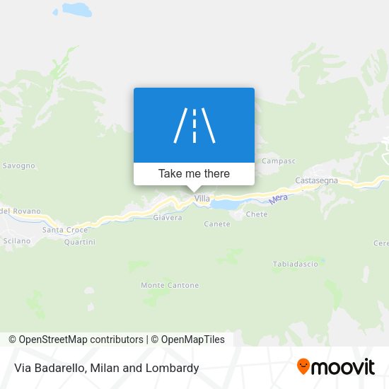 Via Badarello map