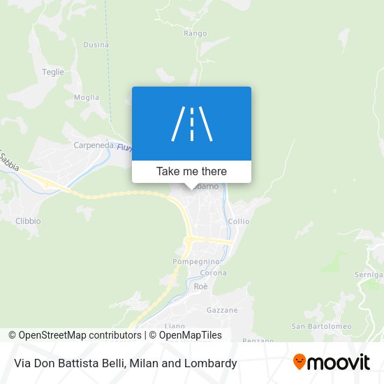 Via Don Battista Belli map