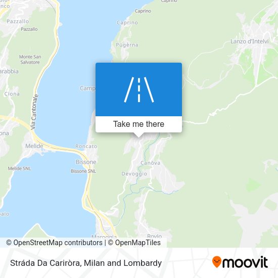 Stráda Da Cariròra map