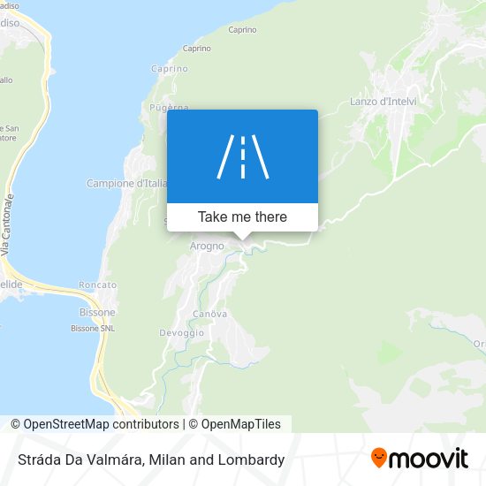 Stráda Da Valmára map