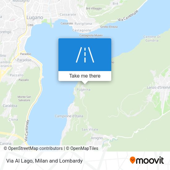 Via Al Lago map