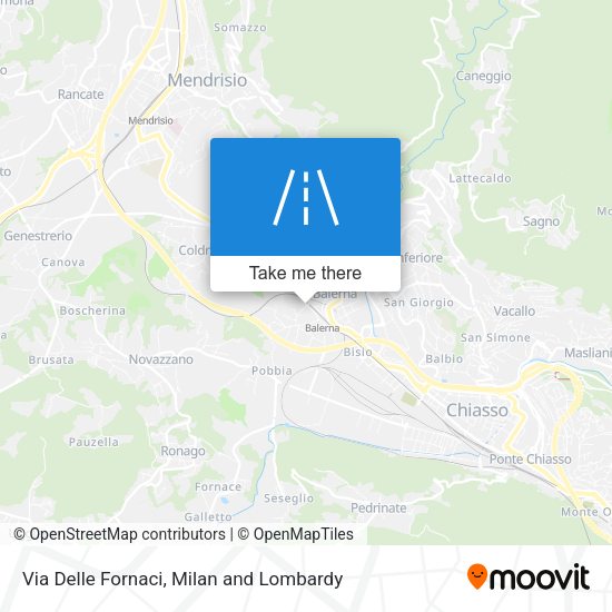 Via Delle Fornaci map