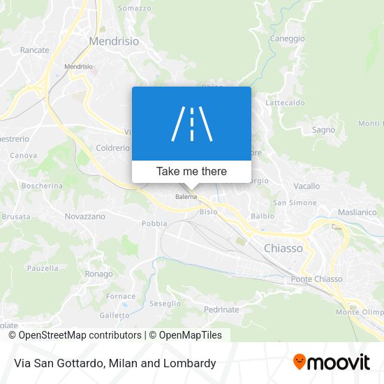 Via San Gottardo map