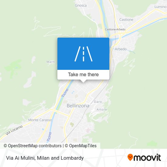 Via Ai Mulini map