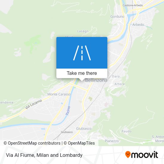 Via Al Fiume map