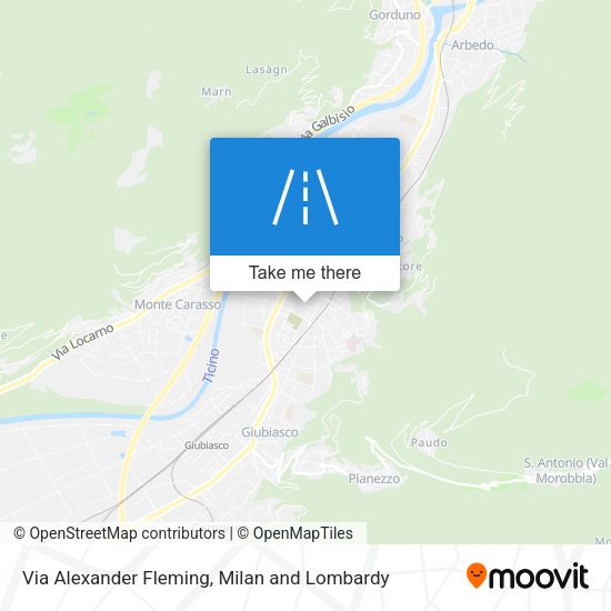 Via Alexander Fleming map