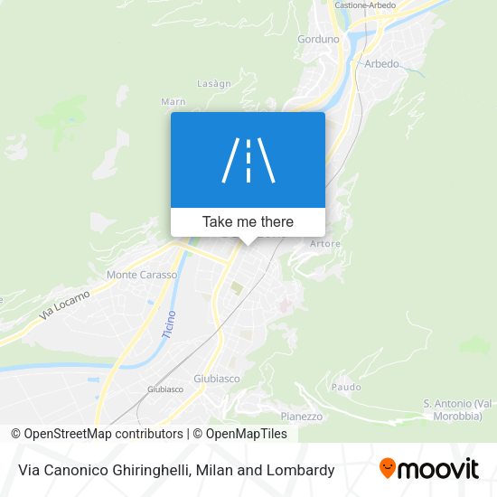 Via Canonico Ghiringhelli map