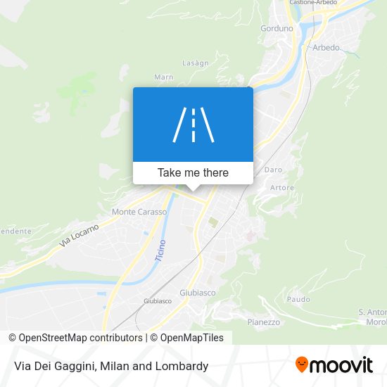 Via Dei Gaggini map