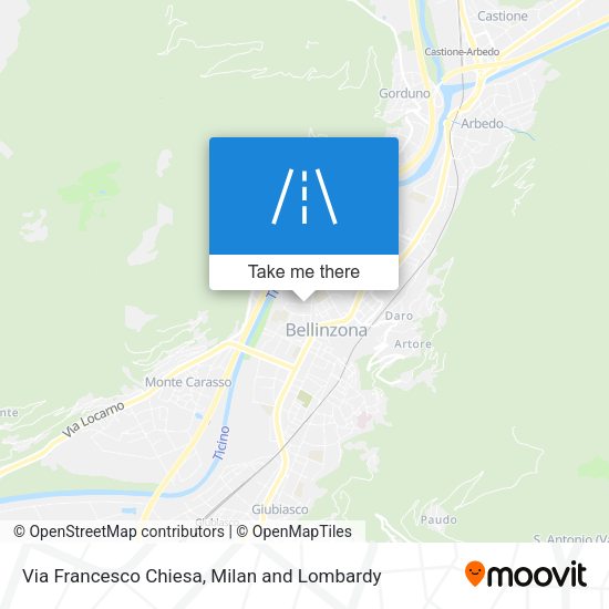 Via Francesco Chiesa map