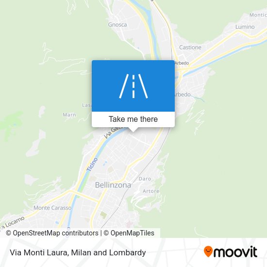 Via Monti Laura map