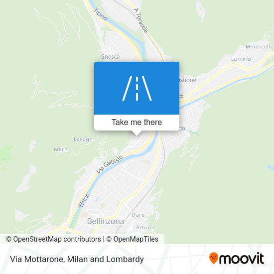 Via Mottarone map