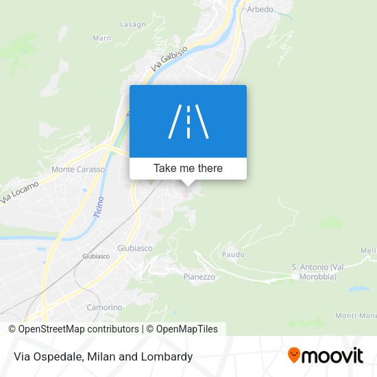 Via Ospedale map