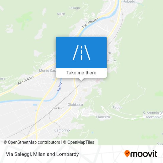 Via Saleggi map