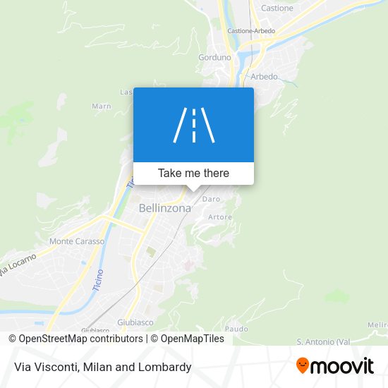 Via Visconti map