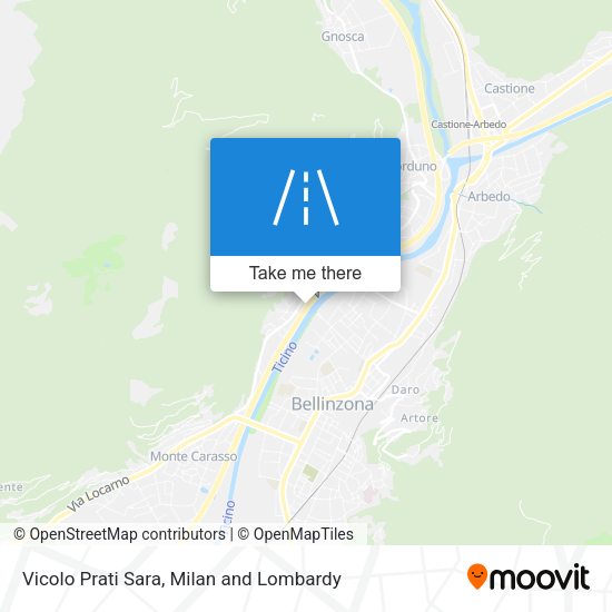Vicolo Prati Sara map