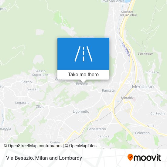 Via Besazio map