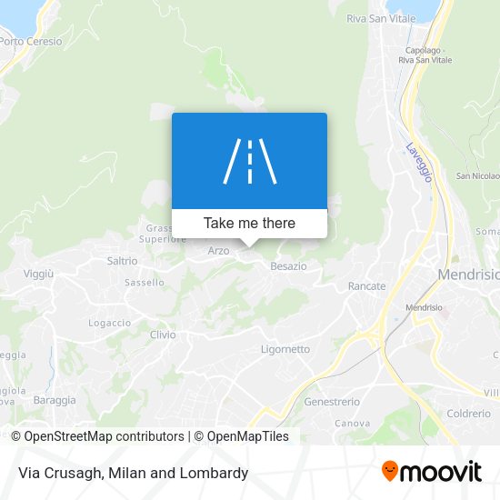 Via Crusagh map
