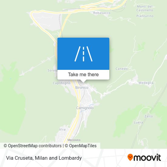 Via Cruseta map