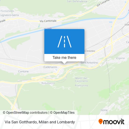Via San Gotthardo map