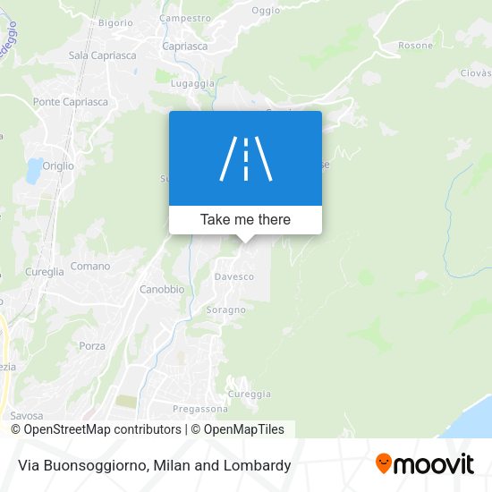 Via Buonsoggiorno map