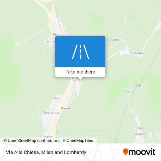 Via Alla Chiesa map