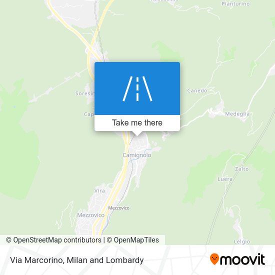Via Marcorino map