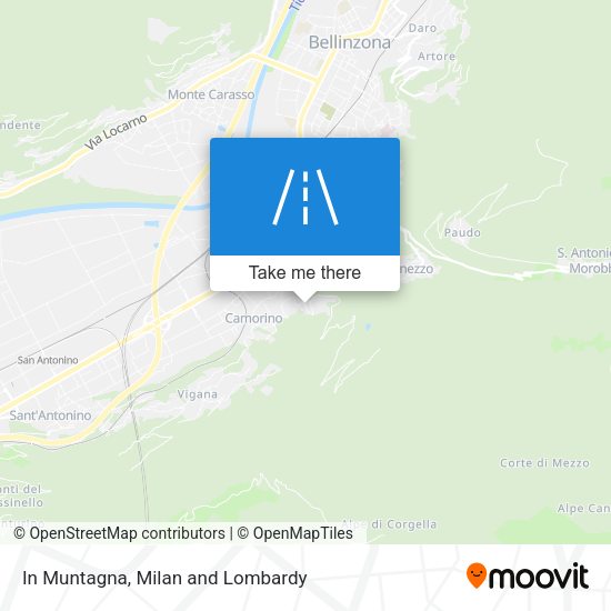 In Muntagna map