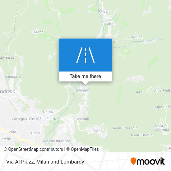 Via Al Piazz map