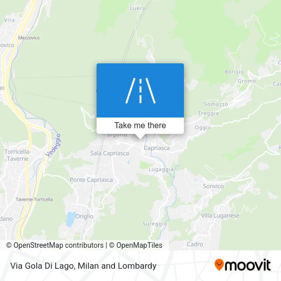 Via Gola Di Lago map