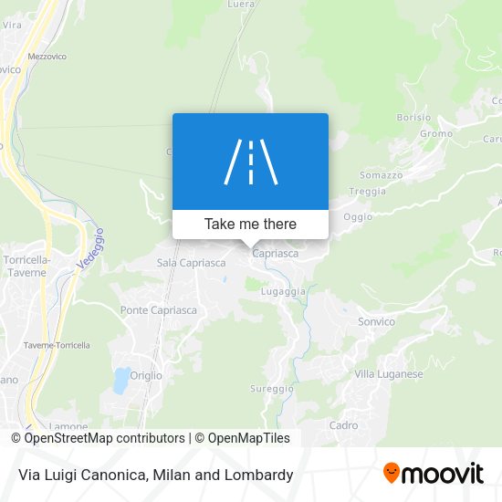 Via Luigi Canonica map