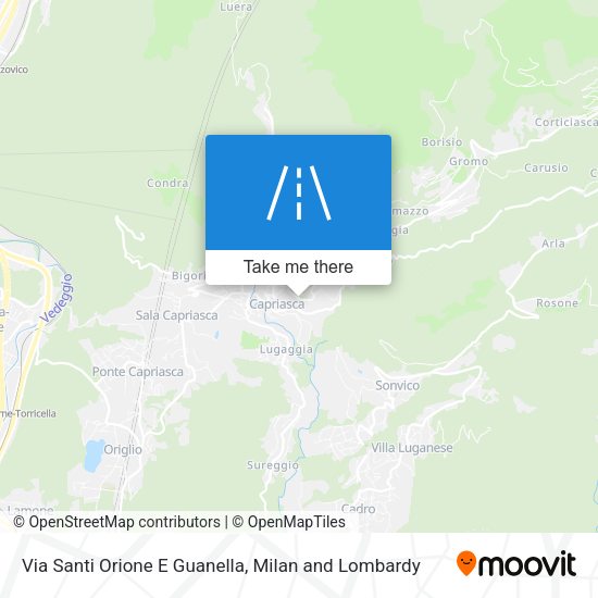 Via Santi Orione E Guanella map