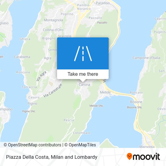 Piazza Della Costa map