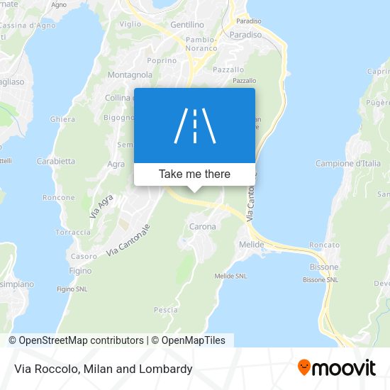 Via Roccolo map