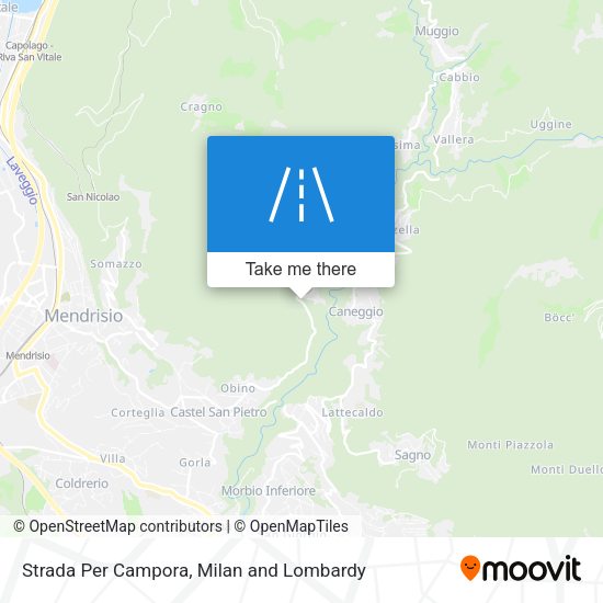 Strada Per Campora map