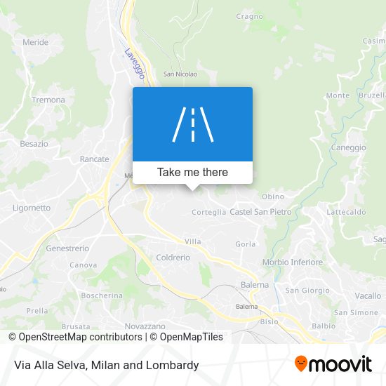 Via Alla Selva map